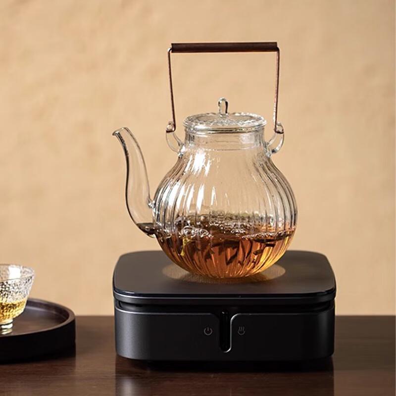 Wutuo Värmebeständig Glas Blomma Tekanna