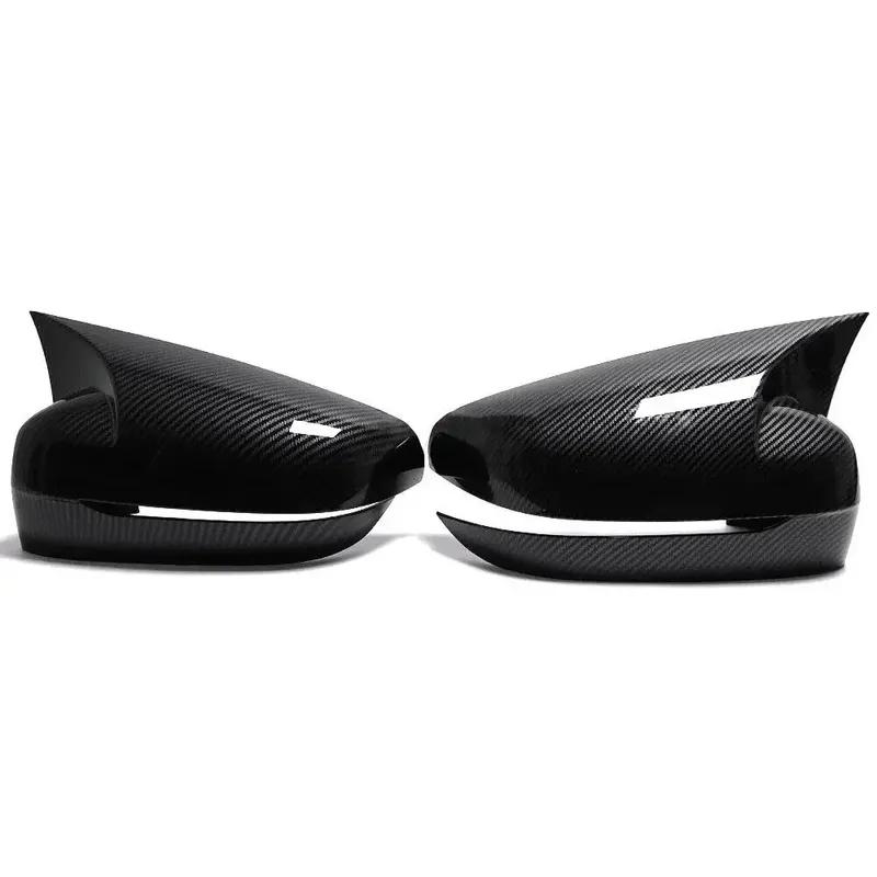 For LHD BMW 3 4 5 7 8 Series G20 G28 G22 G12 G30 - ABS Side Mirror Cover Wing Cap Exterior Door Trim Adhesive Sticker