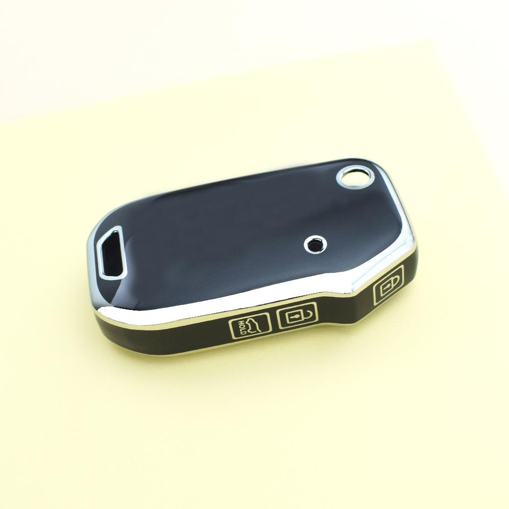 3 Bottons Silver Edge TPU Shell Car Key Fob Case Cover for KIA Cerato Forte SELTOS Sportage R Stinger GT Sorento Ceed CD 2019 Accessories