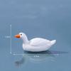 3 Pcs Mini Duck & Goose Figurines - Resin Fairy Garden Decor, Aquarium Fish Tank Accessories, Micro Landscape Moss Terrarium DIY Crafts, Home