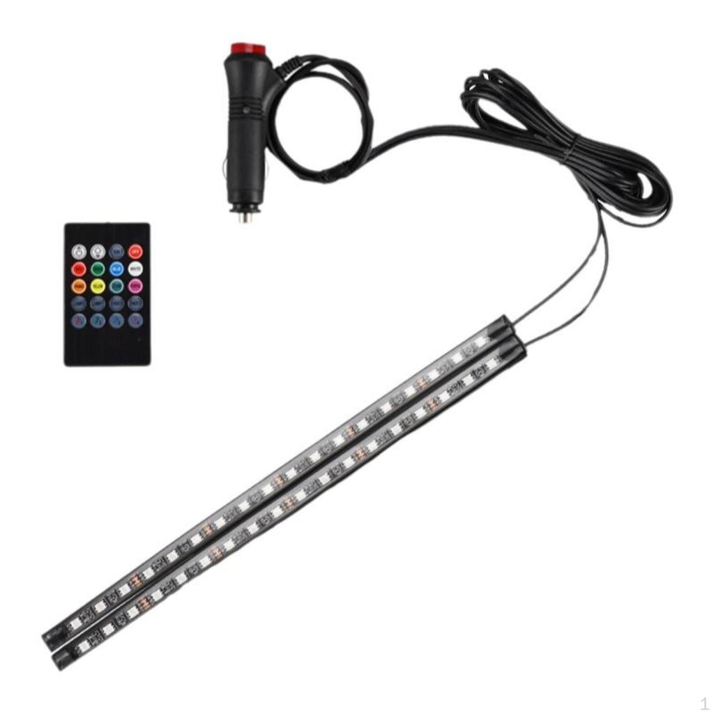 Car interior ambient lighting, RGB light strip, Universal Serial Bus, music sync, no wiring 8 Colors