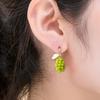 1 Pair Ear Studs Grape Japan Korean Style Jewelry Green Fruit Stud