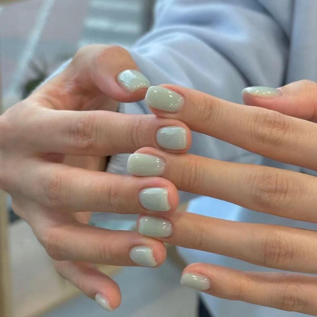 Nude Pink Gradient Cat Eye Whitening Aurora Nail Art Removable Stickers