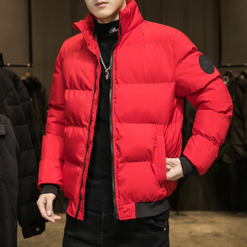 Kış Büyük Beden Pamuklu Dolgulu Giysiler Erkekler İçin Yeni Trend Kore Versiyonu Dik Yaka Kalınlaştırılmış Sıcak Pamuklu Giysiler