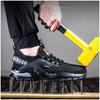 Men Fashion Breathable Steel Toe Caps Working Safety Shoes Air Mesh Summer Security Boots Worker Safe Sneakers Protect Footwear