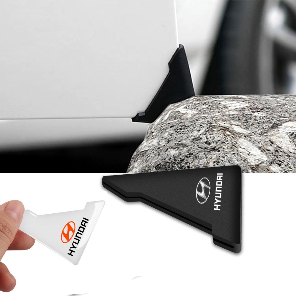 2/4pcs Car Door Corner Protection Sticker Prevention Collision Scratch Cover For Hyundai N-LINE I10 I20 I30 I40 IX20 IX35 Tucson MM15