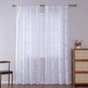 Modern Multi-color Cutout Lace Sheer Curtain for Bedroom, Living Room, Lounge - Rod Pocket Design