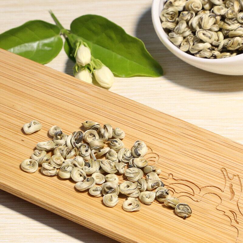 Чайная Фабрика Жасминовый Чай Маслосрезанный Жасмин Нефритовая Улитка Премиум Сильный — фото 3