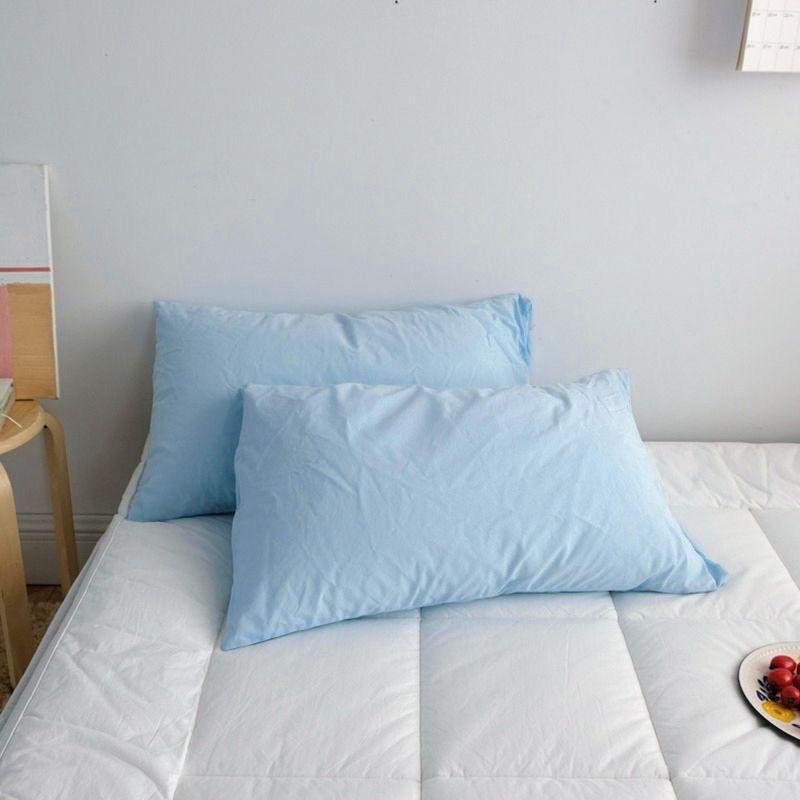 1 Pair Brushed Pillowcases, Warm Solid Color Pillowcases, Simple 48*74cm Japanese Pillowcases, Pillowcases Without Inserts