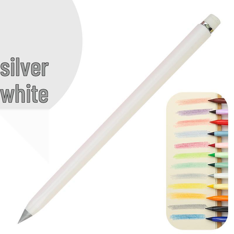 Erasable Posture Correcting Eternal Pencil - 12 Colors, No Sharpening Needed, Durable Lead, Perfect for Kids' Drawing.
