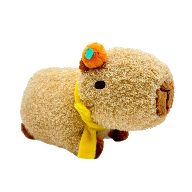 

Capybara Cartoon Orange Stuffed Animal Doll Sleep Companion Home Decor Gift Kids