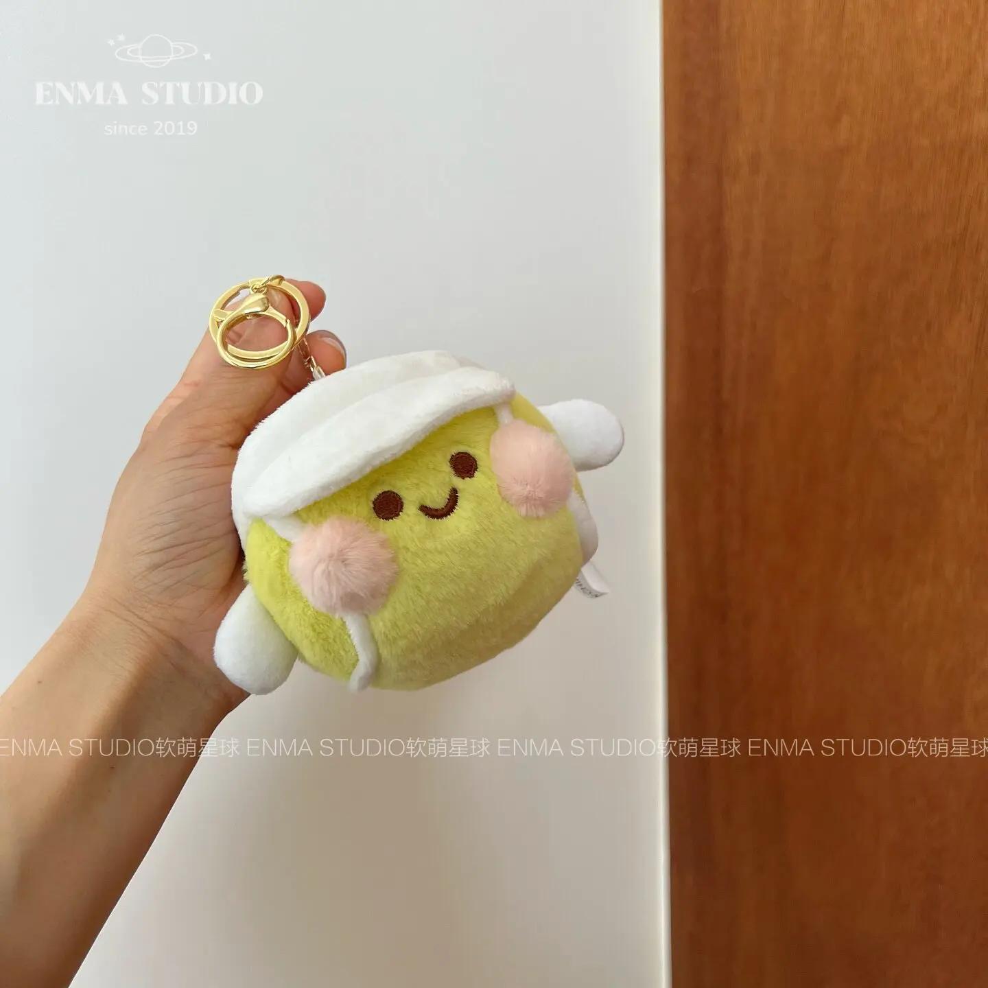 Cute Sports Ball Plush Pendant Soft Soccer Basketball Baseball Tennis Golf Doll Bag Charm Keychain Gift 10cm