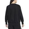 (WMNS) Nike Sportswear Phoenix Fleece Wide Fit Crew Neck Sweatshirt 'Black' Women's DQ5734-010