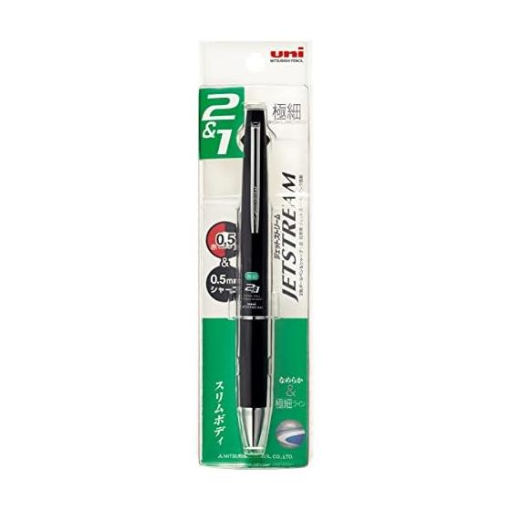 Mitsubishi Pencil Multi-Function Pen Jet Stream 2&1 0.5 Black Easy to Write MSXE380005P24