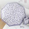 Fresh Flowers Sun Umbrella UV Protection Floral Umbrella Ultraviolet Automatic Umbrella  Rain Gear