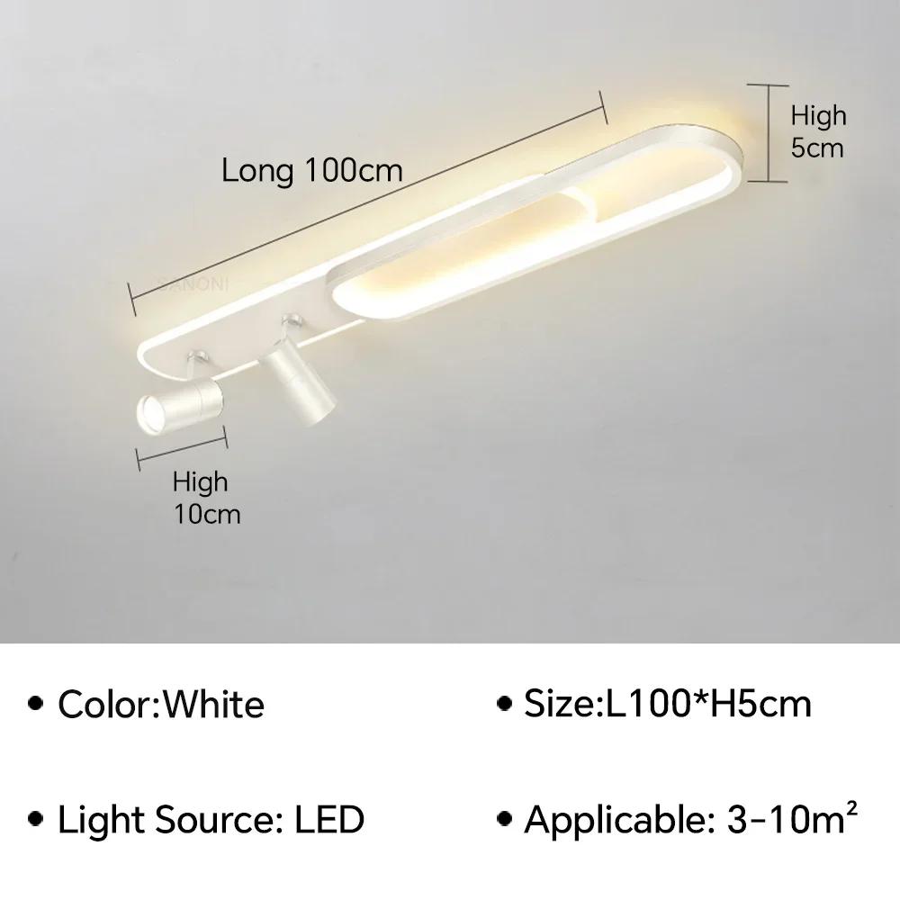 Modern LED Aisle Ceiling Lamp Chandelier With Spotlight For Living Dining Room Bedroom Home Decor Indoor Lighting Fixture Luster
