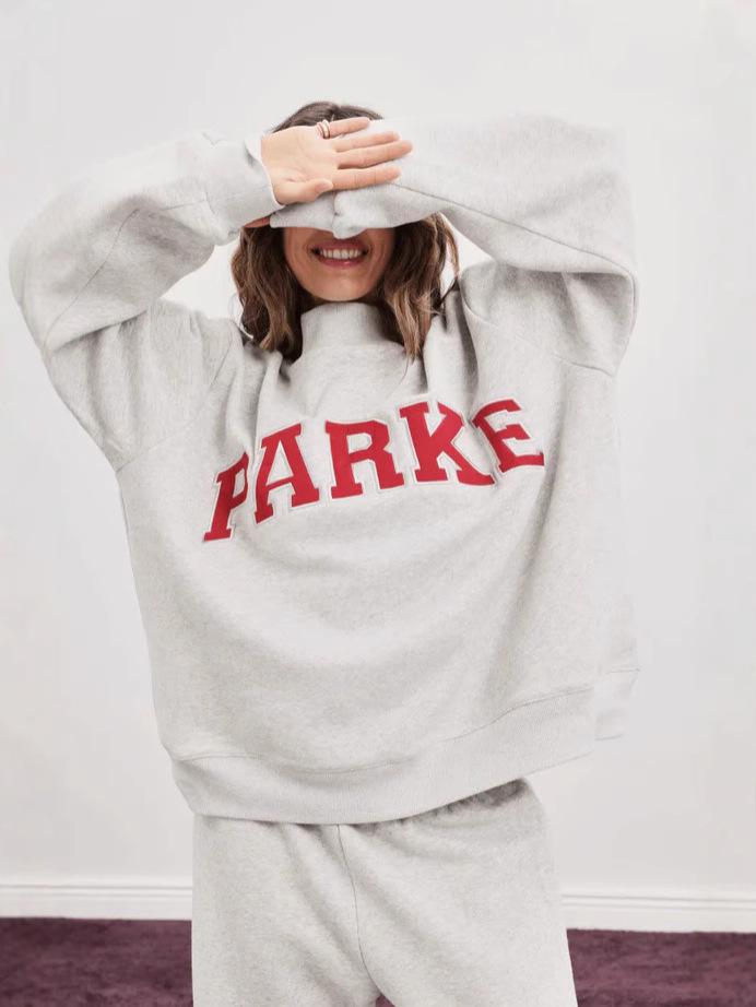 Exotic Embroidered Letter Hoodie Set - Casual Round Neck for Autumn/Winter
