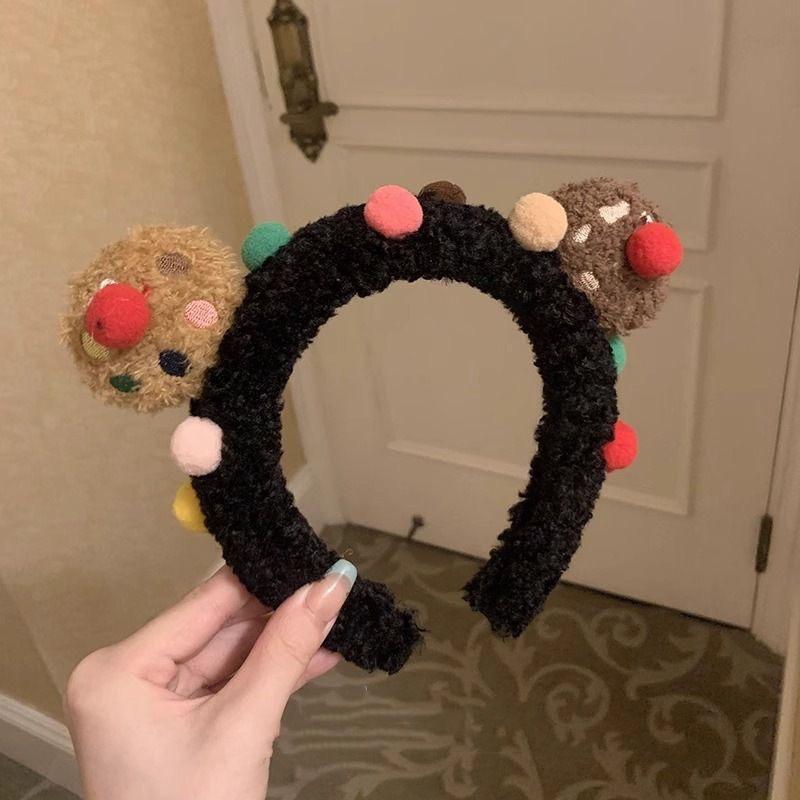 Cartoon Plush Headband: Cute Hair Accessory for Women & Kids, Perfect for Face Washing