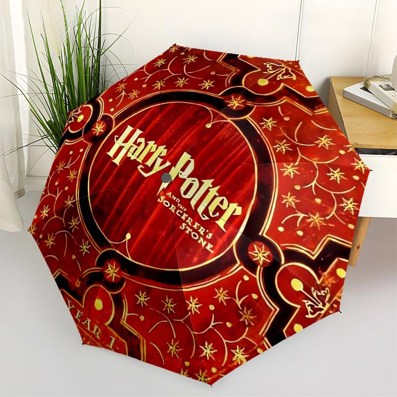 

1pc Harry Potter Sorcerer s Stone Year 1 Umbrella with Plastic Handle,Cartoon Pattern,Suitable for All Seasons Multi-functional Umbrella485