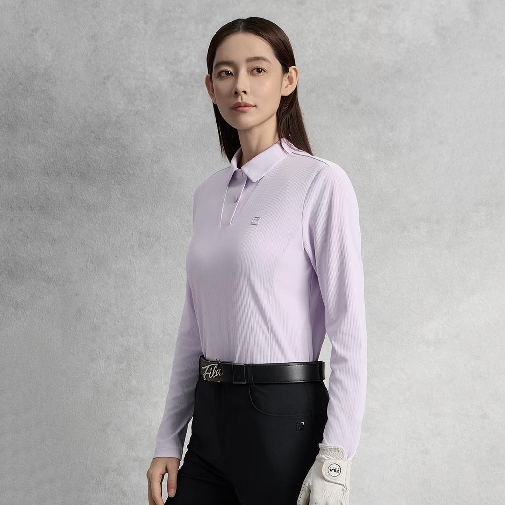 New FILA Golf Series Polo Shirt Women's Cloud Garment Purple A11W535201FVT