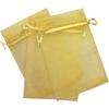150 Pcs Gold 2x3 Sheer Drawstring Organza Jewelry Pouches Wedding Party Favor Gift Bags Candy Bags