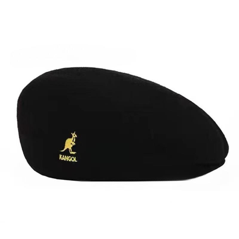 7Colors Forward Hat Imitation Wool Kangaroo Beret Embroidered Beret Cap
