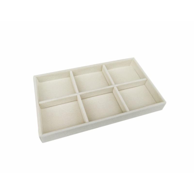 Jewelry Tray Jewelry Display Tray Gray Flannel Stud Earrings Display Dust Storage Props Drawer Jewelry Storage Box