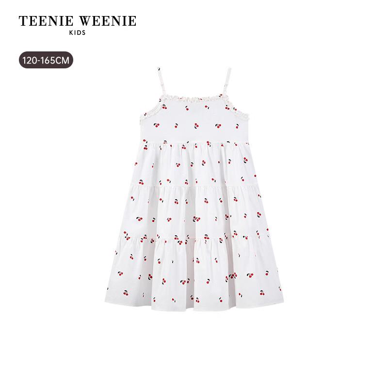 Teenie Weenie Girls' Cherry Print Sling Dress