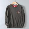 Hk Trendy Brand! Spring and Autumn Knitted Terry Cotton Letter-Print Pullover Sweatshirt for Men, Loose Casual Couple's Sports Jacket