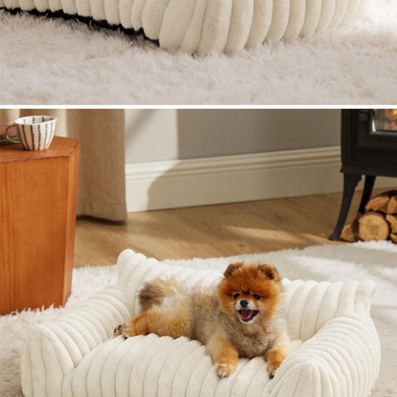 Kennel cat nest universal in all seasons removable and washable grid wavy warm cat sofa pet cat bed