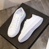 Thick-soled 22 spring and autumn new white student round head board shoes street single shoes