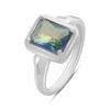 Silver Ring with Mystic Topaz 1.6ct, Item Weight 3.25 G (2191230)