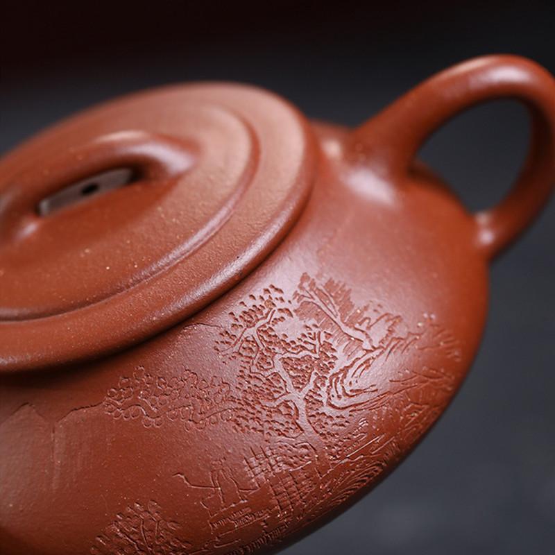 200ml Chinese Yixing Famous Purple Clay Teapot Handmade Stone Scoop Tea Pot Beauty Tea Infuser Kettle Zisha Tea Set Customized