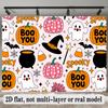 Party Backdrop Halloween Flat Banners Spooky Pumpkin Witch Celebrations Wedding Enthusiasts Event Photo Background Front Door Decor