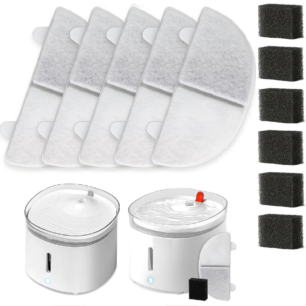 Replacement Filters + Sponges For WF20 CF20 BF10 Wireless Pumps Cat Water Fountain Dog Water Drinking Dispenser Pump Filters