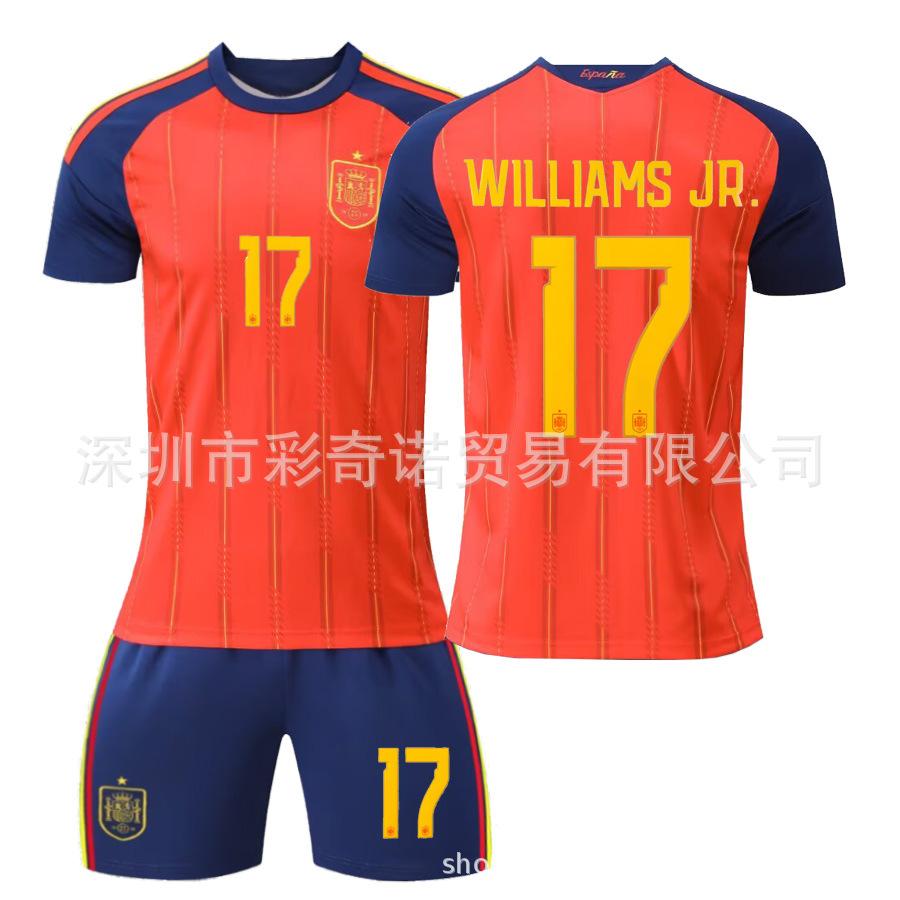 2627 Spain Jersey 16 Rodrigo 17 William 19 Yamal World Cup Adult Children's Football Jersey