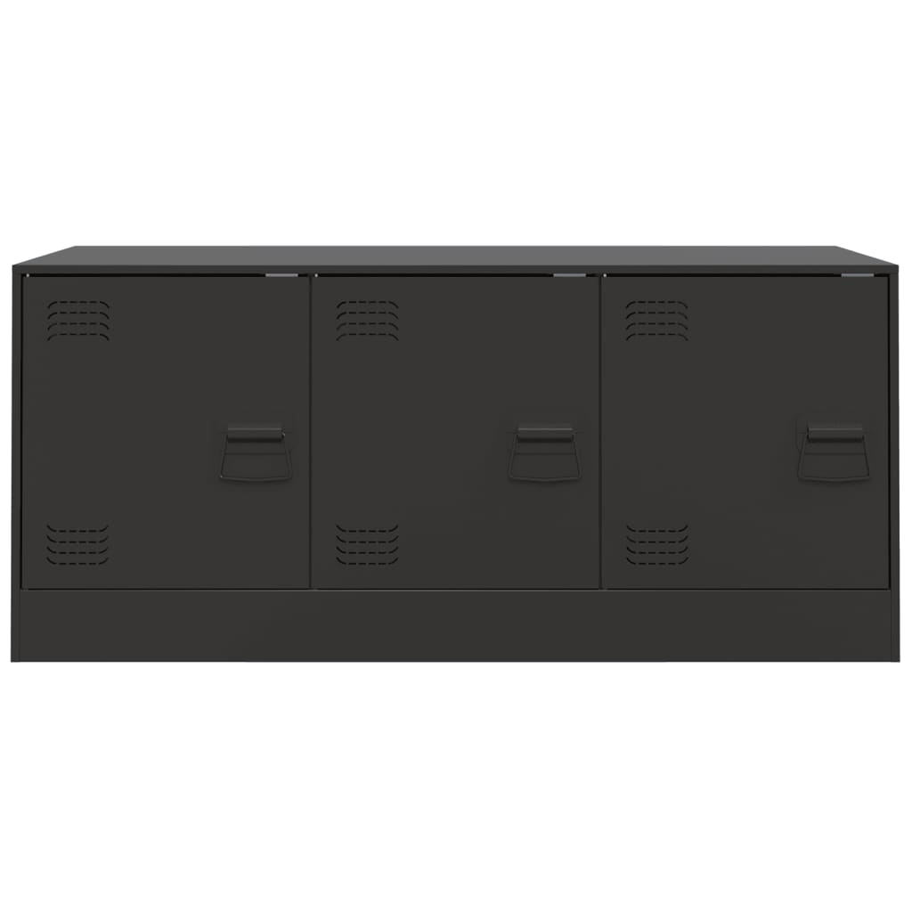 TV Cabinet Black 99 X 39 X 44 Cm Steel