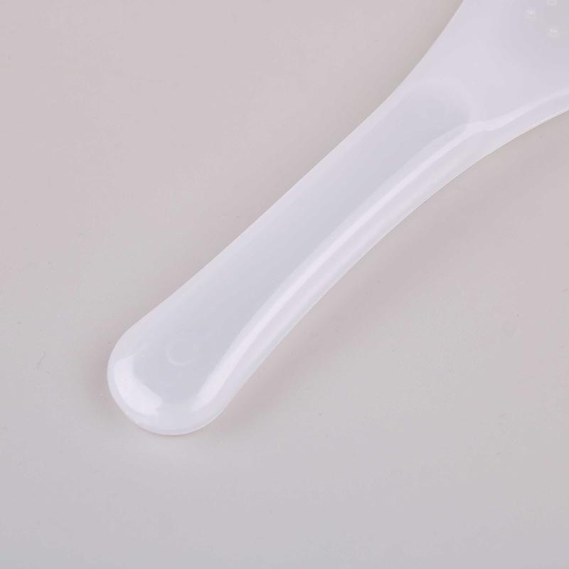 2Pcs Kitchen Non Stick Rice Paddle Hand Roll Spoons Clear Plastic Meal Spoons