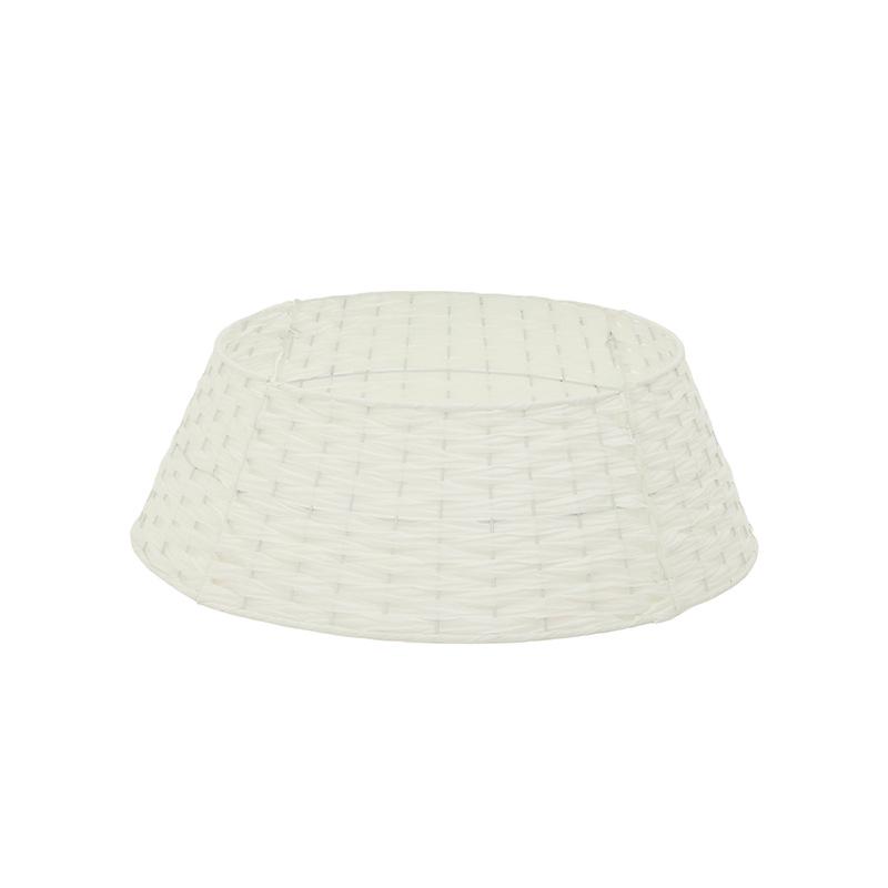 Woven Rattan Christmas Tree Skirt & Base Decoration