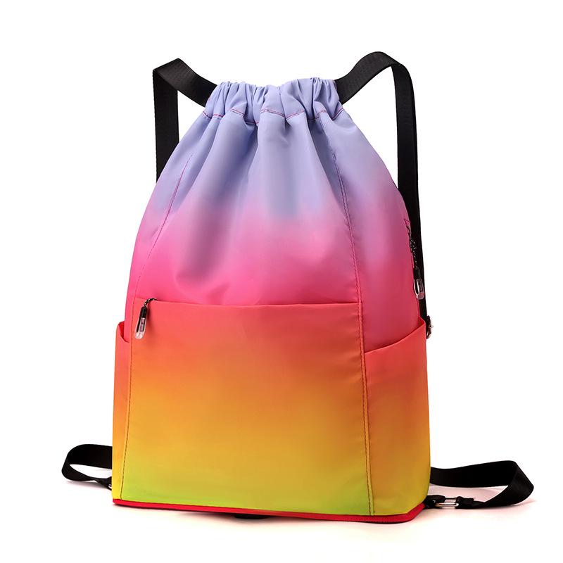 Lightweight Foldable Drawstring Backpack for Travel and Sports Fitness
