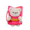 Bear potato chips doll can be worn off plush toy crossbody backpack cute creative burger girls children's snack bag