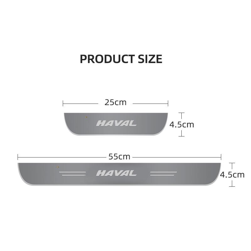 Suitable for Great Wall Haval H6 H2 H9 M6 F7 F7x car door streamer ambient light LED car anti-scratch threshold light