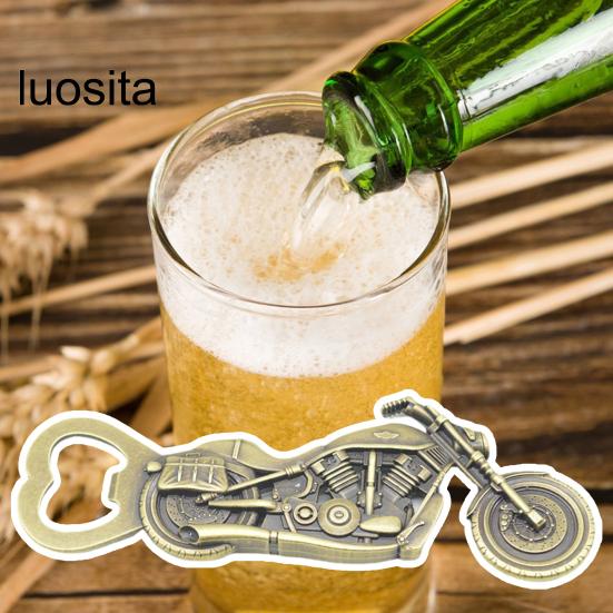 Kreative Nachahmung Retro Motorrad Flaschenöffner, Zinklegierung Bieröffner Geburtstag Weihnachten Festival Geschenk