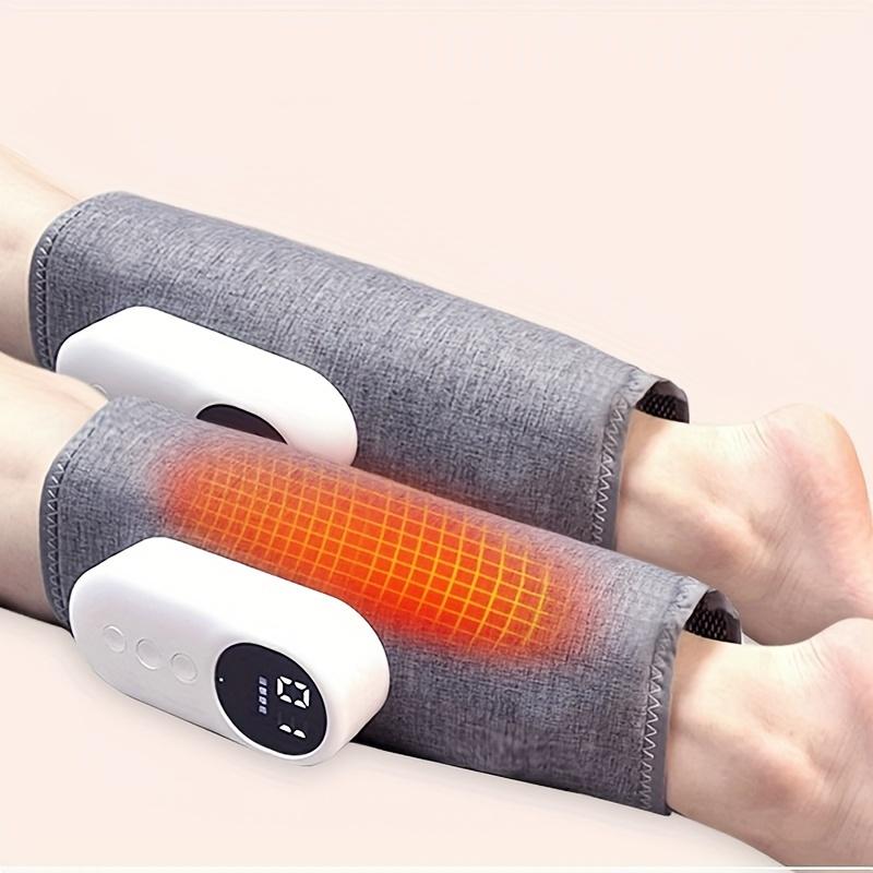 Electric Air Compression Leg Massager with Heat Vibration EMS Therapy for Circulation and Pain Relief