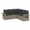 VidaXL Garden Lounge Set with Cushions 5 Pcs, Patio Sofas, Patio Furniture Set, Outdoor Furniture, Grey 3220151