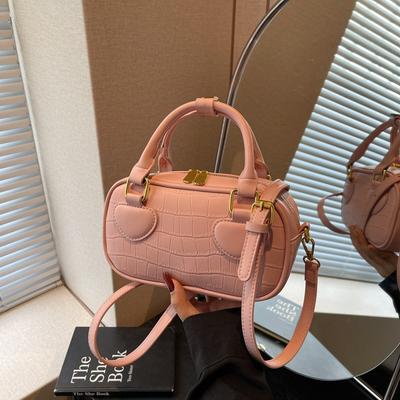 Neue leichte Luxus-Mode mit hohem Wert, vielseitige Schulter-Umhängetasche, Damen-Nischenpersönlichkeit, Retro-Einfarbig-Tasche
