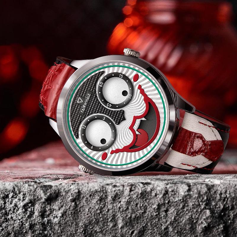 Joker Orologio Da Uomo – Design Clown Fun – Moda Quarzo Impermeabile - 2