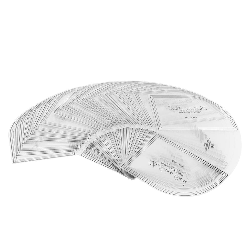 100PCS Triangular Cake Collar Transparent Mousse Surrounding Edge Wrapping Tray Cake Decor