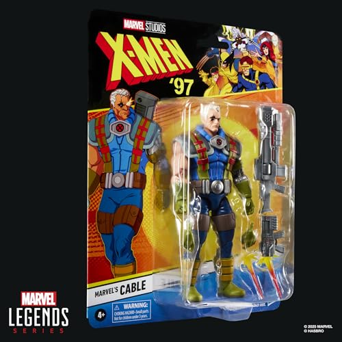 Hasbro Marvel Legends Series Cable, X-Men '97 Collectible 15cm Action Figure Toy G0809, Authentic