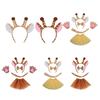 Tierkostüme Giraffe Cosplay Requisiten Stirnband Niedliche Kostüm Accessoires Partyzubehör Kostüm für Halloween Cosplay